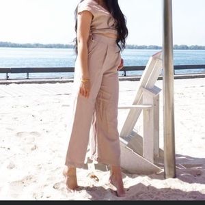 Aritzia Wilfred Linen Brax Jumpsuit
